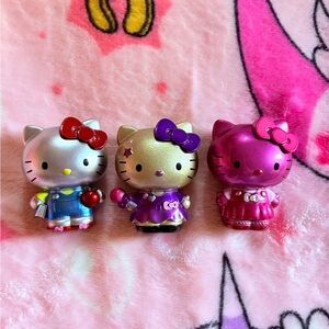 Hello Kitty Figurine Set of 3 🤍💛🩷